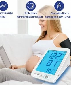 Alphamed U81D Bloeddrukmeter Bovenarm - Hartslagmeting - Geheugenfunctie - 22 42 Cm Manchet - Wit -Yunmai Shop 550x550 571