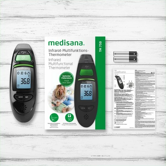 Medisana TM 750 Black Multifunctionele Infrarood Thermometer 11 Medisana TM 750 Black Multifunctionele Infrarood Thermometer - Afbeelding 9