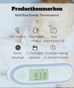 Healthline HealtLife Koortsthermometer - Temperatuurmeter - Infrarood Thermometer - Oorthermometer Voor Volwassenen, Kinderen En Baby’s - Voorhoofd Thermometer 8 Healthline HealtLife Koortsthermometer - Temperatuurmeter - Infrarood Thermometer - Oorthermometer Voor Volwassenen, Kinderen En Baby’s - Voorhoofd Thermometer -Yunmai Shop 550x550 614