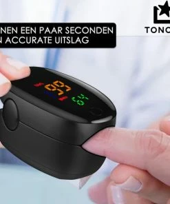 Nola & Coco Professionele Zwarte Saturatiemeter + Tonova Pen - CE Gecertificeerd - Digitale Hartslagmeter - Zuurstofmeter Vinger -Pulse Oximeter - LED Display - Vingertop Hartslag Meten - Gezondheid -Yunmai Shop 550x550 625