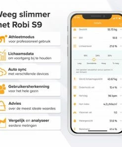 Robi Products Robi S9 Personenweegschaal Met Lichaamsanalyse - Zwart 17 Robi Products Robi S9 Personenweegschaal Met Lichaamsanalyse - Zwart -Yunmai Shop 550x550 63