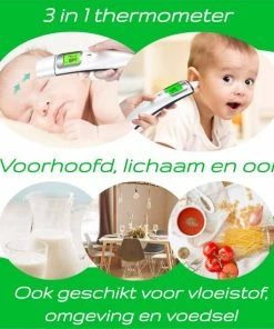 Monati 3 In 1 Infrarood Koortsthermometer - Nauwkeurige Meting Van Lichaam, Voorhoofd, Oor En Binnen - Voor Volwassenen En Baby's 9 Monati 3 In 1 Infrarood Koortsthermometer - Nauwkeurige Meting Van Lichaam, Voorhoofd, Oor En Binnen - Voor Volwassenen En Baby's -Yunmai Shop 550x550 644