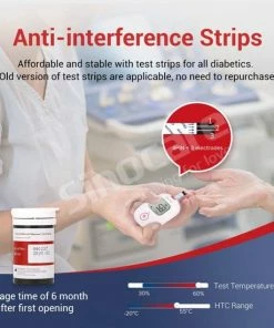 Sinocare Safe AQ Smart - Glucosemeter Kit ? Bloedsuiker Tester ? Inclusief 100 Test Strips En 100 Lancetten -Yunmai Shop 550x550 649