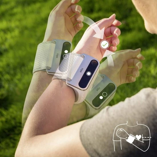 Braun BPW4500WE - Bloeddrukmeter Zonder Manchet 4 Braun BPW4500WE - Bloeddrukmeter Zonder Manchet - Afbeelding 2