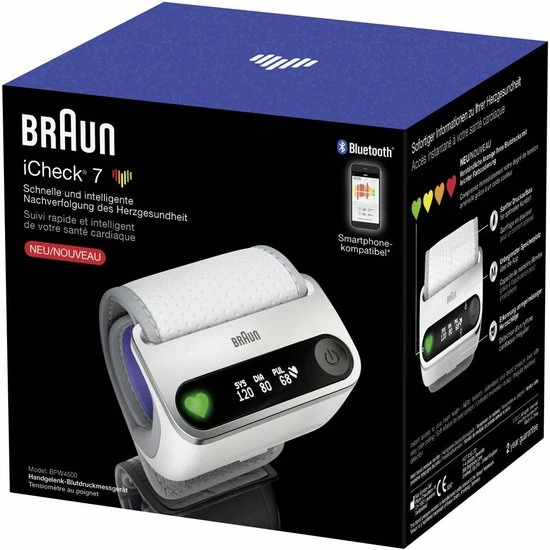 Braun BPW4500WE - Bloeddrukmeter Zonder Manchet 6 Braun BPW4500WE - Bloeddrukmeter Zonder Manchet - Afbeelding 4