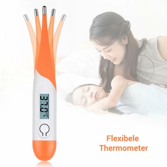 Premium Commerce Thermometer Lichaam - Koortsthermometer Voor Volwassenen - Oranje - Incl. Opbergcase En Handleiding! 10 Premium Commerce Thermometer Lichaam - Koortsthermometer Voor Volwassenen - Oranje - Incl. Opbergcase En Handleiding! - Afbeelding 8