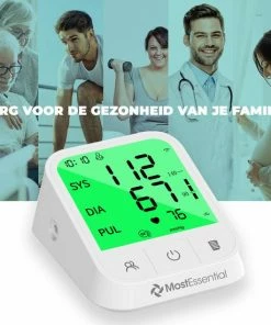 MostEssential Premium Bloeddrukmeter Bovenarm - Hartslagmeter - Inclusief Opbergtas En Batterijen - 200 Metingen Geheugen -Yunmai Shop 550x550 716