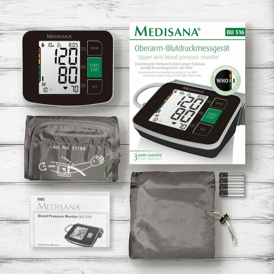 Medisana BU 516 Bovenarm Bloeddrukmeter 10 Medisana BU 516 Bovenarm Bloeddrukmeter - Afbeelding 8