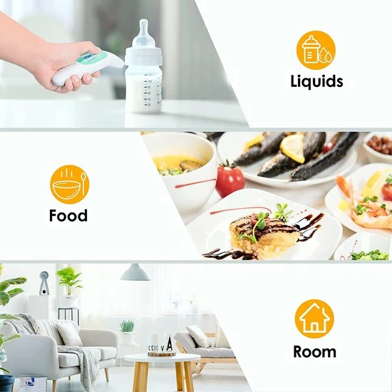 MohSo Koortsthermometer | Infrarood Koortsthermometer | Infrarood Thermometer | Infrarood Temperatuurmeter | Verlicht Display | Automatisch Standby | Geheugen Voor 40 Sets | Meet Binnen 2 Sec. | Nauwkeurig Contactloze Thermometer 8 MohSo Koortsthermometer | Infrarood Koortsthermometer | Infrarood Thermometer | Infrarood Temperatuurmeter | Verlicht Display | Automatisch Standby | Geheugen Voor 40 Sets | Meet Binnen 2 Sec. | Nauwkeurig Contactloze Thermometer - Afbeelding 6