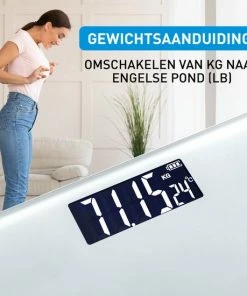 Grundig Weegschaal - Digitale Personenweegschaal - 50 Gram Nauwkeurig - 2 Tot 180 Kilo - Wit -Yunmai Shop 550x550 771