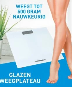 Grundig Weegschaal - Digitale Personenweegschaal - 50 Gram Nauwkeurig - 2 Tot 180 Kilo - Wit -Yunmai Shop 550x550 772