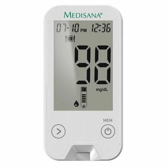 Medisana Bloedglucosemeter Meditouch2 Mg/dL (versie Voor België) 3 Medisana Bloedglucosemeter Meditouch2 Mg/dL (versie Voor België)