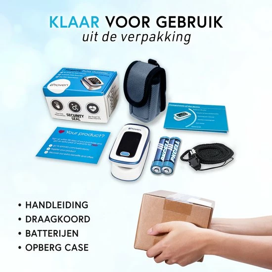 IProven OXI-27iWB - Saturatiemeter Zuurstofmeter Pulse Oximeter - Meet Je Zuurstofsaturatie - Meet Je Hartslag - Meting Binnen 10 Seconden 9 IProven OXI-27iWB - Saturatiemeter Zuurstofmeter Pulse Oximeter - Meet Je Zuurstofsaturatie - Meet Je Hartslag - Meting Binnen 10 Seconden - Afbeelding 7