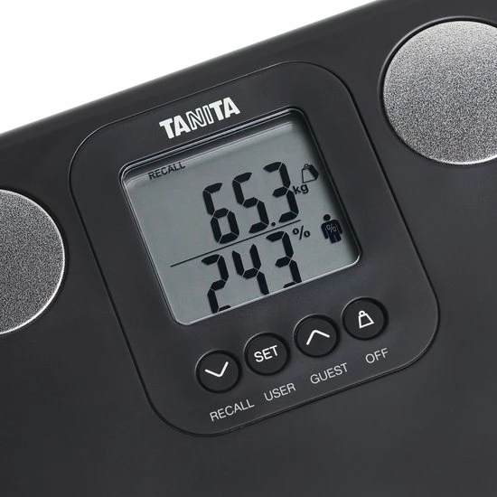 TANITA BC-730 Lichaamsanalyse Weegschaal - Zwart - Compact Formaat 6 TANITA BC-730 Lichaamsanalyse Weegschaal - Zwart - Compact Formaat - Afbeelding 4
