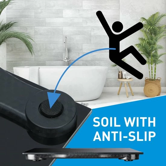 Grundig Weegschaal - Digitale Personenweegschaal - 50 Gram Nauwkeurig - 2 Tot 180 Kilo - Zwart 5 Grundig Weegschaal - Digitale Personenweegschaal - 50 Gram Nauwkeurig - 2 Tot 180 Kilo - Zwart - Afbeelding 3