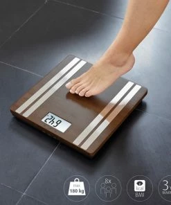 Medisana BS 552 Connect Personenweegschaal Bamboe Dark Met Lichaamsanalyse -Yunmai Shop 550x550 822