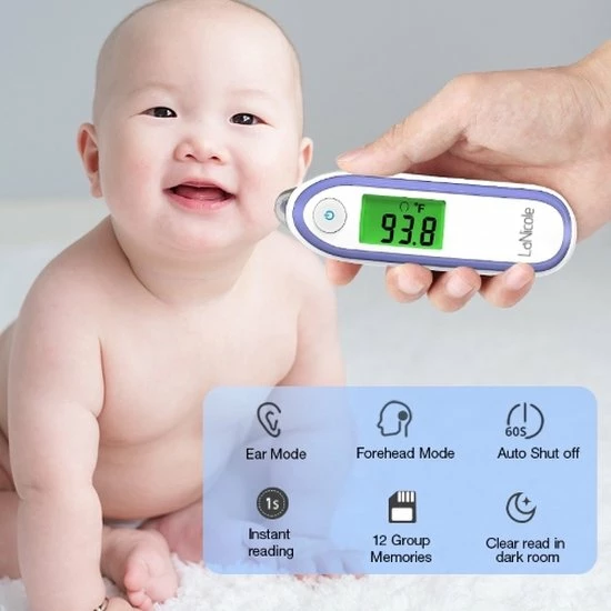LaNicole®-Infrarood-oor-voorhoofd-thermometer-Roze-koorts-lichaamstemperatuur-baby-kind-volwassen-lichaamsthermometer 8 LaNicole®-Infrarood-oor-voorhoofd-thermometer-Roze-koorts-lichaamstemperatuur-baby-kind-volwassen-lichaamsthermometer - Afbeelding 6