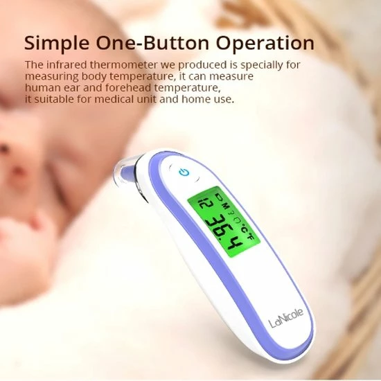 LaNicole?-Infrarood-oor-voorhoofd-thermometer-Groen-koorts-lichaamstemperatuur-baby-kind-volwassen 10 LaNicole?-Infrarood-oor-voorhoofd-thermometer-Groen-koorts-lichaamstemperatuur-baby-kind-volwassen - Afbeelding 8