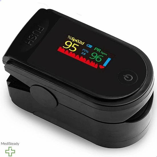 Medi Steady? Saturatiemeter - Zwart - Oximeter - Zuurstofmeter - Saturatiemeter Zuurstofmeter Vinger - Zuurstofmeter Met Hartslagmeter - Saturatiemeter Met Hartslagmeter - Saturatiemeter Best Getest - Saturatie - Saturatiemeters -Inclusief Batterijen 3 Medi Steady? Saturatiemeter - Zwart - Oximeter - Zuurstofmeter - Saturatiemeter Zuurstofmeter Vinger - Zuurstofmeter Met Hartslagmeter - Saturatiemeter Met Hartslagmeter - Saturatiemeter Best Getest - Saturatie - Saturatiemeters -Inclusief Batterijen