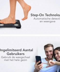 LifeGoods Personenweegschaal - Lichaamsanalyse & Vetpercentage - Digitaal - Zwart -Yunmai Shop 550x550 88
