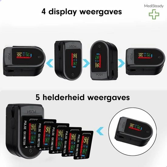 Medi Steady? Saturatiemeter - Zwart - Oximeter - Zuurstofmeter - Saturatiemeter Zuurstofmeter Vinger - Zuurstofmeter Met Hartslagmeter - Saturatiemeter Met Hartslagmeter - Saturatiemeter Best Getest - Saturatie - Saturatiemeters -Inclusief Batterijen 10 Medi Steady? Saturatiemeter - Zwart - Oximeter - Zuurstofmeter - Saturatiemeter Zuurstofmeter Vinger - Zuurstofmeter Met Hartslagmeter - Saturatiemeter Met Hartslagmeter - Saturatiemeter Best Getest - Saturatie - Saturatiemeters -Inclusief Batterijen - Afbeelding 8