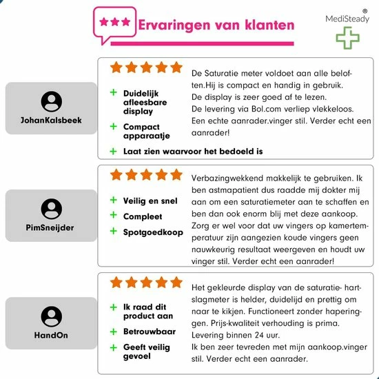 Medi Steady? Saturatiemeter - Zwart - Oximeter - Zuurstofmeter - Saturatiemeter Zuurstofmeter Vinger - Zuurstofmeter Met Hartslagmeter - Saturatiemeter Met Hartslagmeter - Saturatiemeter Best Getest - Saturatie - Saturatiemeters -Inclusief Batterijen 17 Medi Steady? Saturatiemeter - Zwart - Oximeter - Zuurstofmeter - Saturatiemeter Zuurstofmeter Vinger - Zuurstofmeter Met Hartslagmeter - Saturatiemeter Met Hartslagmeter - Saturatiemeter Best Getest - Saturatie - Saturatiemeters -Inclusief Batterijen - Afbeelding 15