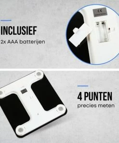 No Peak Personen Weegschaal Zwart Met App - Weegschaal - Personenweegschaal Digitaal - Weegschaal Personenweegschaal -Yunmai Shop 550x550 924