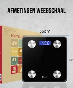 No Peak Personen Weegschaal Zwart Met App - Weegschaal - Personenweegschaal Digitaal - Weegschaal Personenweegschaal -Yunmai Shop 550x550 927