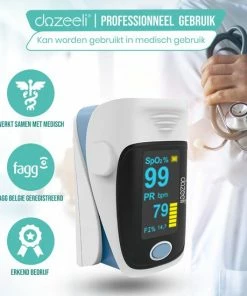 Dozeeli? Saturatiemeter Zuurstofmeter Vinger - Oximeter - FAGG Medische Kwalificatie En Inspectie + CE - NL Handleiding - Opberghoes Koord + Panasonic Batteijen - Blauw 14 Dozeeli? Saturatiemeter Zuurstofmeter Vinger - Oximeter - FAGG Medische Kwalificatie En Inspectie + CE - NL Handleiding - Opberghoes Koord + Panasonic Batteijen - Blauw -Yunmai Shop 550x550 932