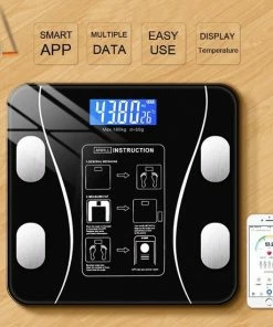 PuroTech Slimme Weegschaal - Lichaamsanalyse & Vetpercentagemeter - Met App - Smart Weegschaal - Zwart - Bluetooth - Personenweegschaal 12 PuroTech Slimme Weegschaal - Lichaamsanalyse & Vetpercentagemeter - Met App - Smart Weegschaal - Zwart - Bluetooth - Personenweegschaal -Yunmai Shop 550x550 935