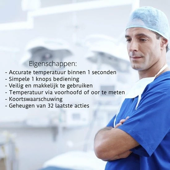 Oorthermometer En Voorhoofd Koortsthermometer Voor Jong En Oud - Infrarood Thermometer - Thermometer Lichaam - Ecomtrends? 8 Oorthermometer En Voorhoofd Koortsthermometer Voor Jong En Oud - Infrarood Thermometer - Thermometer Lichaam - Ecomtrends? - Afbeelding 6