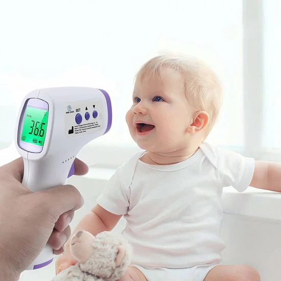 Super-Outlet HealthyTech Infrarood Thermometer - Koortsthermometer Met LCD-scherm - Incl. Batterijen 6 Super-Outlet HealthyTech Infrarood Thermometer - Koortsthermometer Met LCD-scherm - Incl. Batterijen - Afbeelding 4