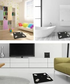 Merkloos Digitale Bluetooth Personenweegschaal- Volledige Lichaamsanalyse-Vetpercentage -Visceraal Vet-Spiermassa-BMI-Lichaamsgewicht-etc-Slimme Weegschaal-Digitaal-Smart App-Kleur Zwart -Yunmai Shop 550x550 966