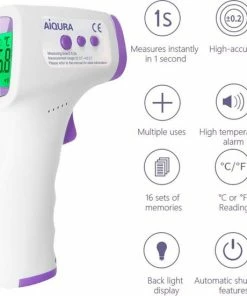 Aigura Aiqura Koortsthermometer | Infrarood Thermometer | Infrarood Temperatuurmeter | Verlicht Display | Automatisch Standby | Geheugen Voor 16 Sets | Meet Binnen 2 Sec. | Nauwkeurig Contactloze Thermometer 10 Aigura Aiqura Koortsthermometer | Infrarood Thermometer | Infrarood Temperatuurmeter | Verlicht Display | Automatisch Standby | Geheugen Voor 16 Sets | Meet Binnen 2 Sec. | Nauwkeurig Contactloze Thermometer -Yunmai Shop 550x551 17