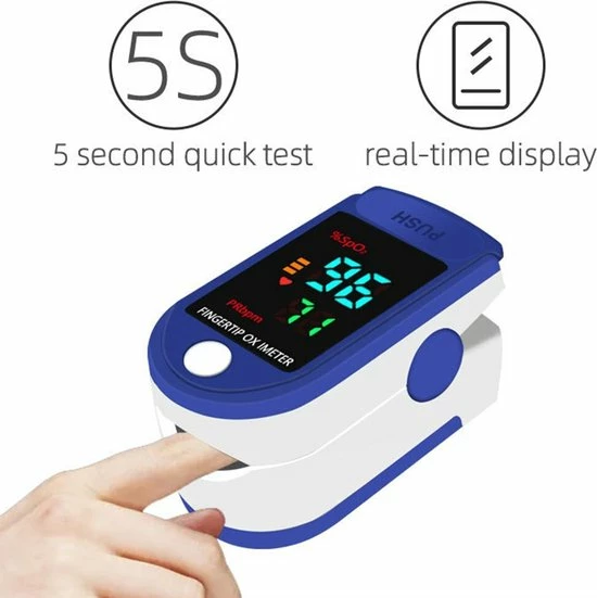 U-Kiss Saturatiemeter - Oximeter Met Hartslagmeter - Incl. Draagkoord - Best Geteste Co2 Meter 3 U-Kiss Saturatiemeter - Oximeter Met Hartslagmeter - Incl. Draagkoord - Best Geteste Co2 Meter