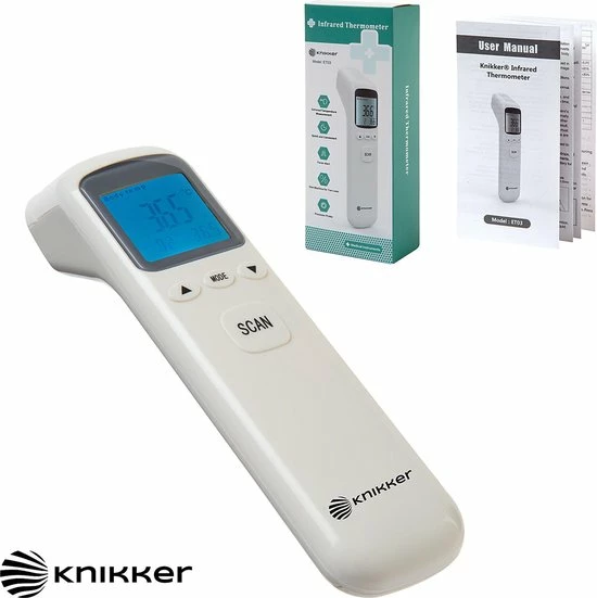 Knikker? - Infrarood Thermometer Voorhoofd & Lichaam - Wit 7 Knikker? - Infrarood Thermometer Voorhoofd & Lichaam - Wit - Afbeelding 5
