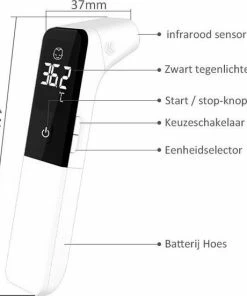 Alphamed Infrarood Thermometer ? Voorhoofd & Lichaam Temperatuurmeter ? Digitale Thermometer ? Laser ? Oorthermometer Volwassenen -Yunmai Shop 550x551 26