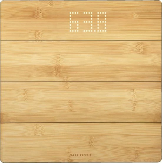 Soehnle Personenweegschaal Digitaal Style Sense Bamboo Magic - Tot 180 Kg - Incl. Batterijen 3 Soehnle Personenweegschaal Digitaal Style Sense Bamboo Magic - Tot 180 Kg - Incl. Batterijen