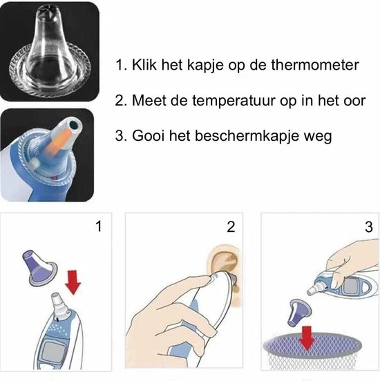 Merkloos Beschermkapjes - Oorthermometer 10 Merkloos Beschermkapjes - Oorthermometer - Afbeelding 8