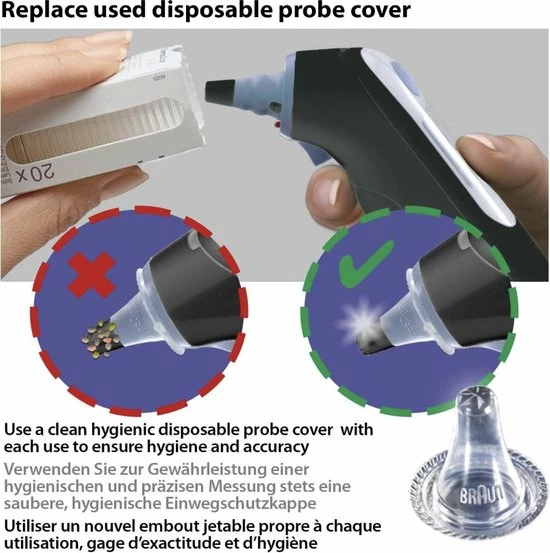 Braun IRT 6520B ThermoScan 7 MNLA - Lichaamsthermometer - Zwart 7 Braun IRT 6520B ThermoScan 7 MNLA - Lichaamsthermometer - Zwart - Afbeelding 5