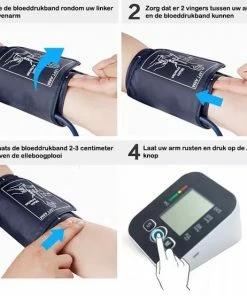 Dikang [Bloeddrukmeter Bovenarm] - [Hartslagmeter] - [ 4x Batterijen] -Yunmai Shop 550x554 4