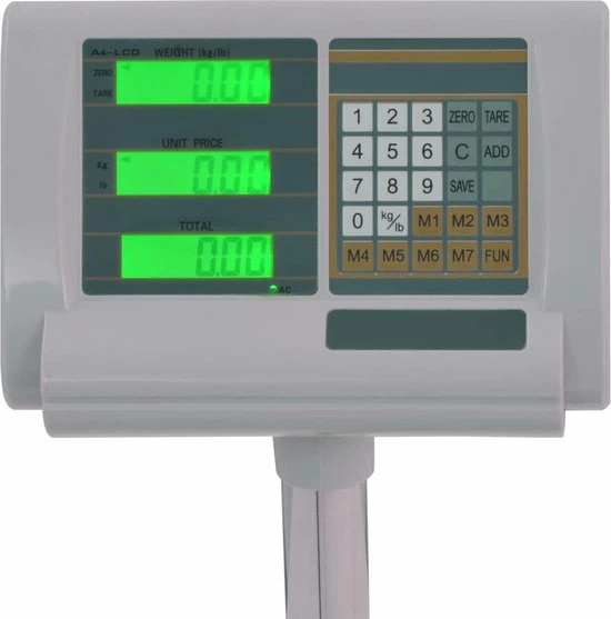 VidaXL Digitale Platformweegschaal Met Oplaadbare Batterij 300 Kg 8 VidaXL Digitale Platformweegschaal Met Oplaadbare Batterij 300 Kg - Afbeelding 6