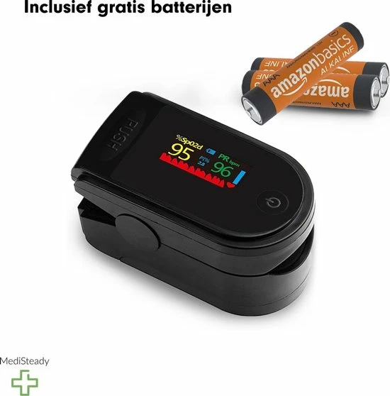 Medi Steady? Saturatiemeter - Zwart - Oximeter - Zuurstofmeter - Saturatiemeter Zuurstofmeter Vinger - Zuurstofmeter Met Hartslagmeter - Saturatiemeter Met Hartslagmeter - Saturatiemeter Best Getest - Saturatie - Saturatiemeters -Inclusief Batterijen 14 Medi Steady? Saturatiemeter - Zwart - Oximeter - Zuurstofmeter - Saturatiemeter Zuurstofmeter Vinger - Zuurstofmeter Met Hartslagmeter - Saturatiemeter Met Hartslagmeter - Saturatiemeter Best Getest - Saturatie - Saturatiemeters -Inclusief Batterijen - Afbeelding 12