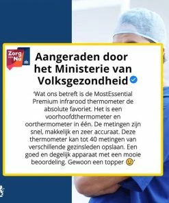 MostEssential Premium Koortsthermometer - Infrarood Thermometer - Thermometer Voorhoofd - Oorthermometer - Contactloos - Koortsthermometer Voor Volwassenen, Kinderen En Baby's - 20M -Yunmai Shop 550x558 2