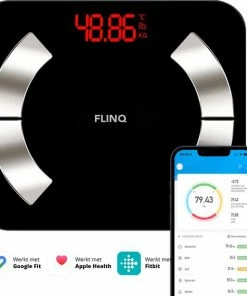 FlinQ Bluetooth Weegschaal - Personenweegschaal - Analyse App - Vetpercentage -Yunmai Shop 550x561 5