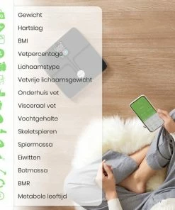 Formilo Premium Slimme Weegschaal Met 15x Lichaamsanalyse - ITO Weegschaal Met Hartslagmeter - Digitaal - Grijs 10 Formilo Premium Slimme Weegschaal Met 15x Lichaamsanalyse - ITO Weegschaal Met Hartslagmeter - Digitaal - Grijs -Yunmai Shop 550x562 1