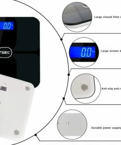 Naisidier - Smart Bluetooth Weegschaal (IOS, Android) - Personenweegschaal - Digitaal Bluetooth Weegschaal - Verlicht LCD Scherm - Zwart 10 Naisidier - Smart Bluetooth Weegschaal (IOS, Android) - Personenweegschaal - Digitaal Bluetooth Weegschaal - Verlicht LCD Scherm - Zwart -Yunmai Shop 550x562 4