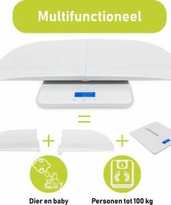 WeighJo - Digitale Weegschaal - Dierenweegschaal -Baby Weegschaal - Tot 100 Kg 11 WeighJo - Digitale Weegschaal - Dierenweegschaal -Baby Weegschaal - Tot 100 Kg -Yunmai Shop 550x562 6