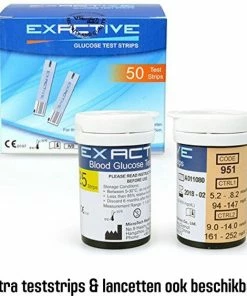 Exactive Vital Glucosemeter Startpakket – Bloedsuikermeter – Diabetes Meter – Glucose Monitor – Glucosemeter - Donkerblauw -Yunmai Shop 550x563 1