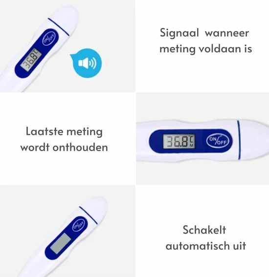Sunlife Digitale Thermometer Flexibele Soft Tip - Lichaam - Koortsthermometer Baby - Staafthermometer Volwassenen - Rectaal - Lichaamsthermometer - Oorthermometer 6 Sunlife Digitale Thermometer Flexibele Soft Tip - Lichaam - Koortsthermometer Baby - Staafthermometer Volwassenen - Rectaal - Lichaamsthermometer - Oorthermometer - Afbeelding 4
